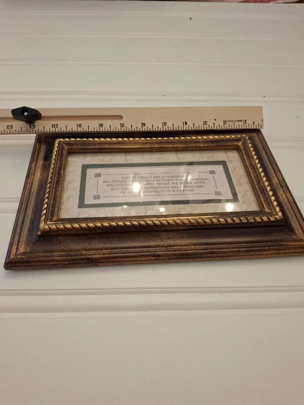 Framed Christian Wall Art Life Is About Relationships Quote Religious Plaque